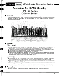 Datasheet HP5-189P-1.27W manufacturer Hirose