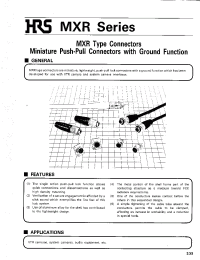 Datasheet MXR-8RD-3PD(01) производства Hirose