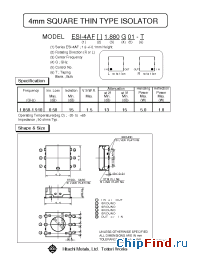Datasheet ESI-4AFR1.880G01 manufacturer Hitachi Metals