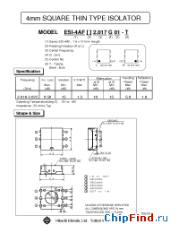 Datasheet ESI-4AFR2.017G01-T производства Hitachi Metals