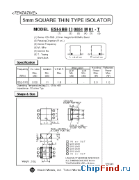 Datasheet ESI-5BBR0.851M01 manufacturer Hitachi Metals