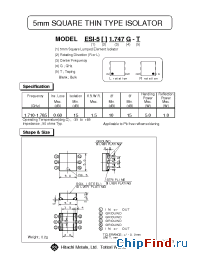 Datasheet ESI-5R1.747G manufacturer Hitachi Metals