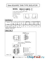 Datasheet ESI-5R1.950G производства Hitachi Metals