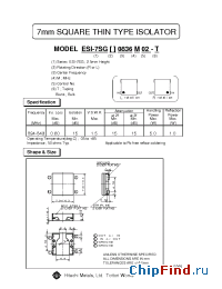 Datasheet ESI-7SGL0.836M02 manufacturer Hitachi Metals