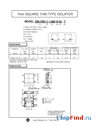 Datasheet ESI-7SGL1.880G04 manufacturer Hitachi Metals