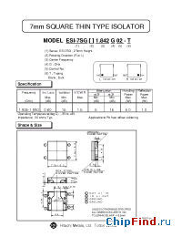 Datasheet ESI-7SGR1.842G02-T производства Hitachi Metals