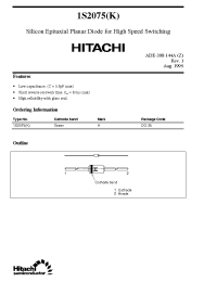 Datasheet 1S2075K manufacturer Hitachi