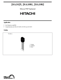 Datasheet 2SA1081 manufacturer Hitachi