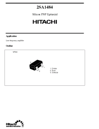 Datasheet 2SA1484 manufacturer Hitachi