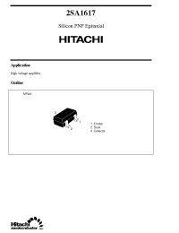 Datasheet 2SA1617 manufacturer Hitachi