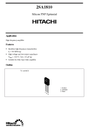 Datasheet 2SA1810 manufacturer Hitachi