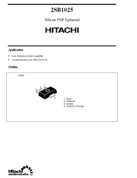 Datasheet 2SB1025 manufacturer Hitachi