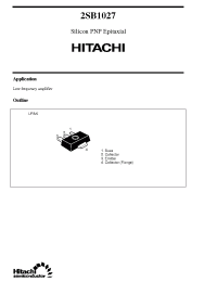 Datasheet 2SB1027 manufacturer Hitachi