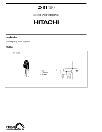 Datasheet 2SB1400 manufacturer Hitachi