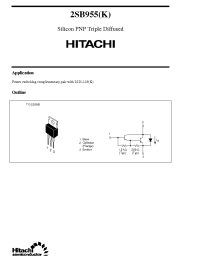 Datasheet 2SB955 manufacturer Hitachi
