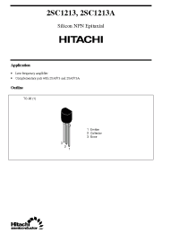Datasheet 2SC1213 manufacturer Hitachi