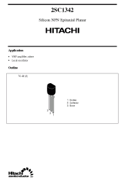 Datasheet 2SC1342 manufacturer Hitachi