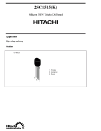 Datasheet 2SC1515 manufacturer Hitachi