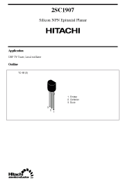 Datasheet 2SC1907 manufacturer Hitachi