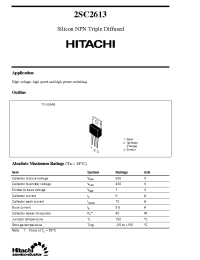 Datasheet 2SC2613 производства Hitachi