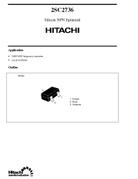 Datasheet 2SC2736 manufacturer Hitachi