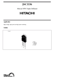 Datasheet 2SC3336 производства Hitachi