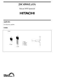 Datasheet 2SC4500 manufacturer Hitachi