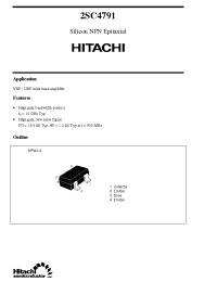 Datasheet 2SC4791 manufacturer Hitachi