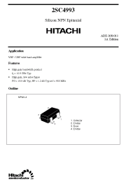 Datasheet 2SC4993 manufacturer Hitachi