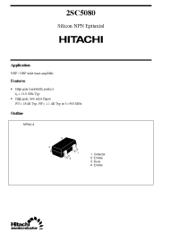 Datasheet 2SC5080 manufacturer Hitachi