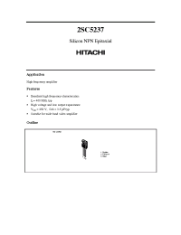 Datasheet 2SC5237 производства Hitachi