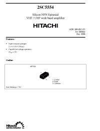 Datasheet 2SC5554 manufacturer Hitachi