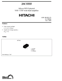 Datasheet 2SC5555 manufacturer Hitachi