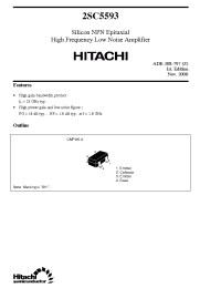 Datasheet 2SC5593 manufacturer Hitachi