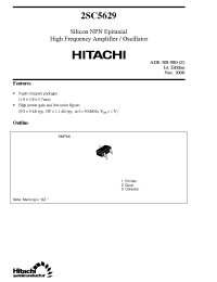 Datasheet 2SC5629 manufacturer Hitachi