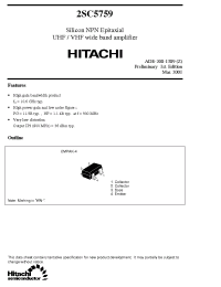 Datasheet 2SC5759 manufacturer Hitachi