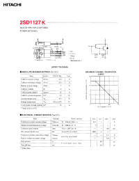 Datasheet 2SD1127 manufacturer Hitachi