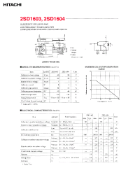 Datasheet 2SD1604 manufacturer Hitachi