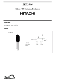 Datasheet 2SD2046 manufacturer Hitachi