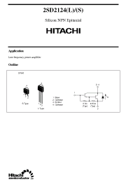 Datasheet 2SD2124L manufacturer Hitachi