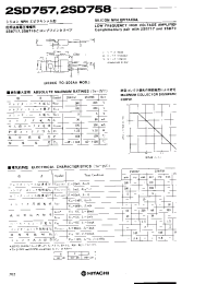 Datasheet 2SD757 manufacturer Hitachi