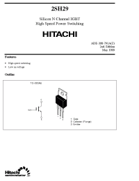 Datasheet 2SH29 manufacturer Hitachi