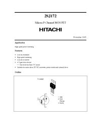 Datasheet 2SJ172 manufacturer Hitachi