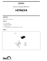 Datasheet 2SJ361 manufacturer Hitachi