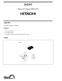 Datasheet 2SJ363 manufacturer Hitachi
