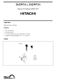 Datasheet 2SJ387 manufacturer Hitachi