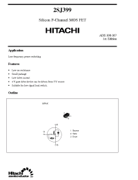 Datasheet 2SJ399 manufacturer Hitachi