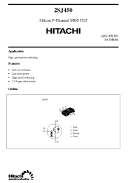 Datasheet 2SJ450 manufacturer Hitachi