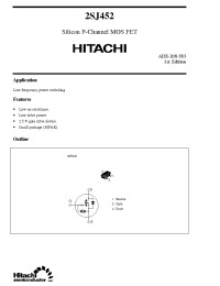 Datasheet 2SJ452 manufacturer Hitachi