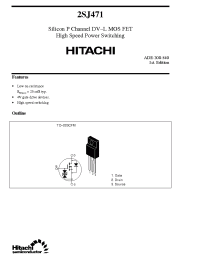 Datasheet 2SJ471 manufacturer Hitachi